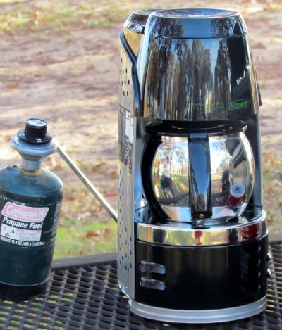 Product Review Coleman 10 Cup Portable Propane Coffeemaker with Stainless Steel Carafe OutdoorHub