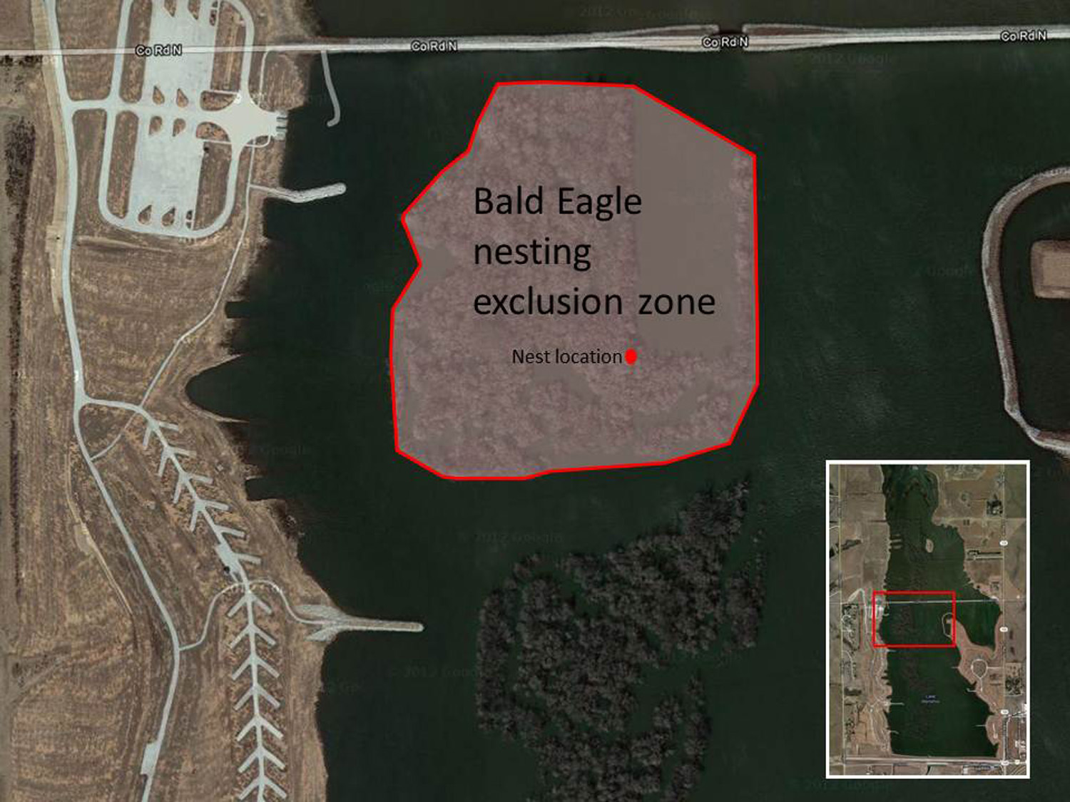 Visitors to Nebraska's Lake Wanahoo SRA Asked to Comply with Bald Eagle