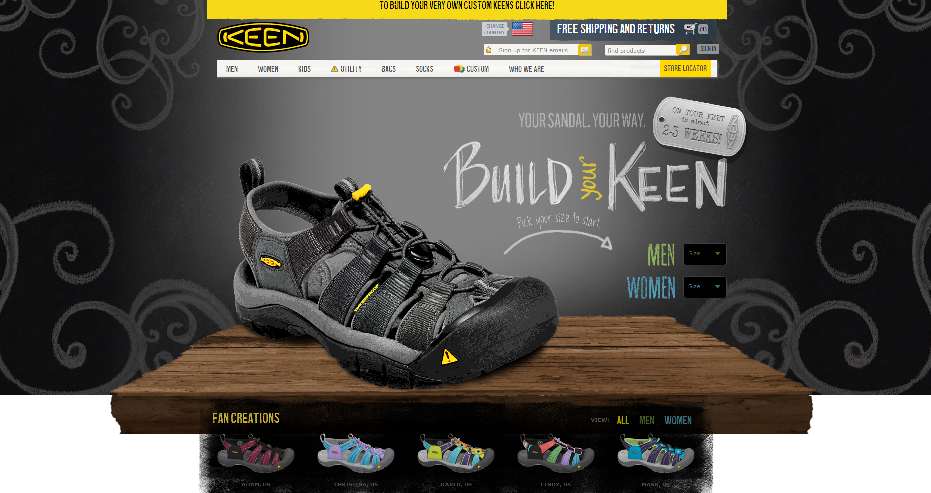 keen shoe store locator