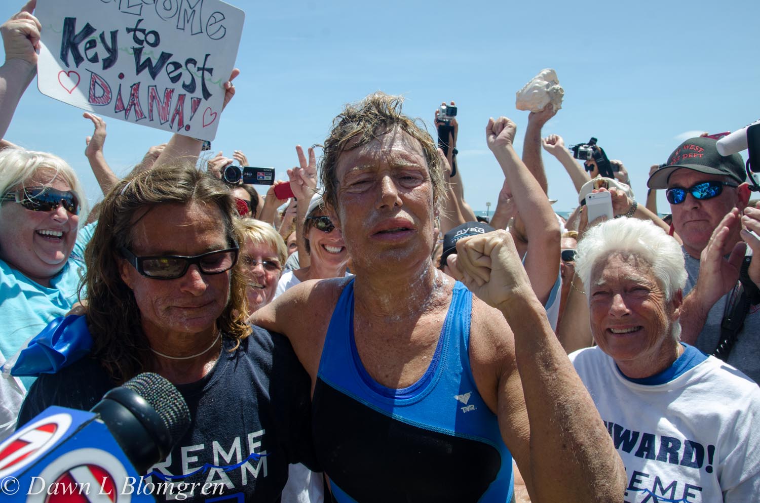 Diana Nyad Sets Record Swimming Across Straits of Florida ActionHub