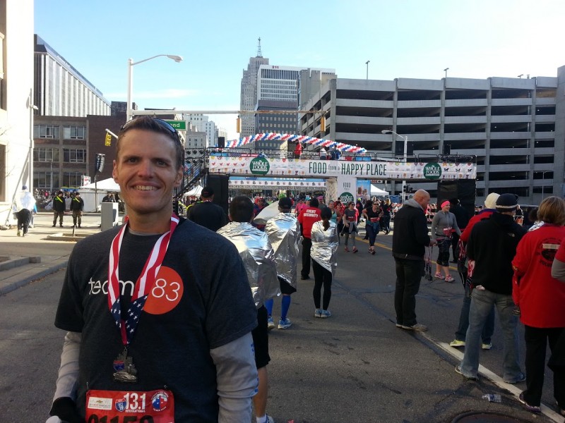Brian Flemming in Detroit for the Detroit-Windsor International Marathon. | ActionHub