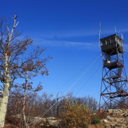 Red Hill contains a fire tower and views from the Lakes Region to the White Mountains.