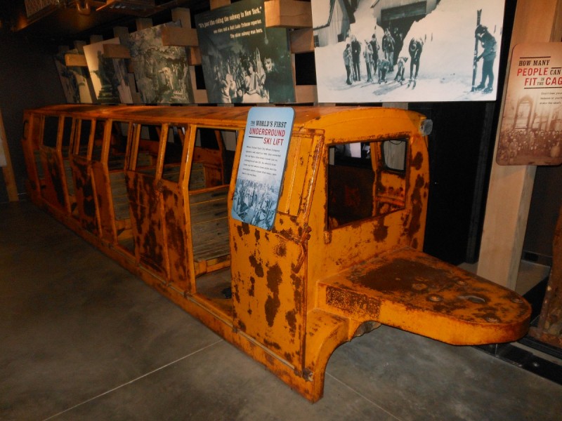 The world's first underground ski lift now housed in Utah's Park City Museum was an uncomfortable experience for many.
