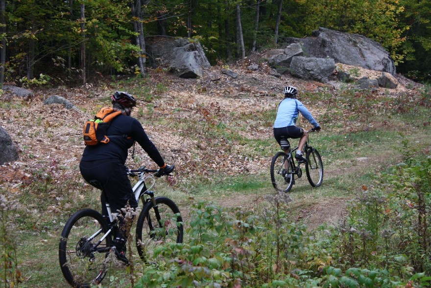 A study is underway to see how e-bikes impact trails used by traditional mountain bikes. Image by Marty Basch.