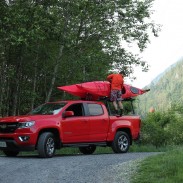 Loading kayaks on or off the Chevrolet Colorado was an easy task.