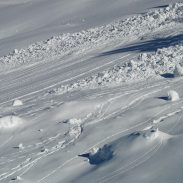 Avalanche on Highway 22 of Teton Pass