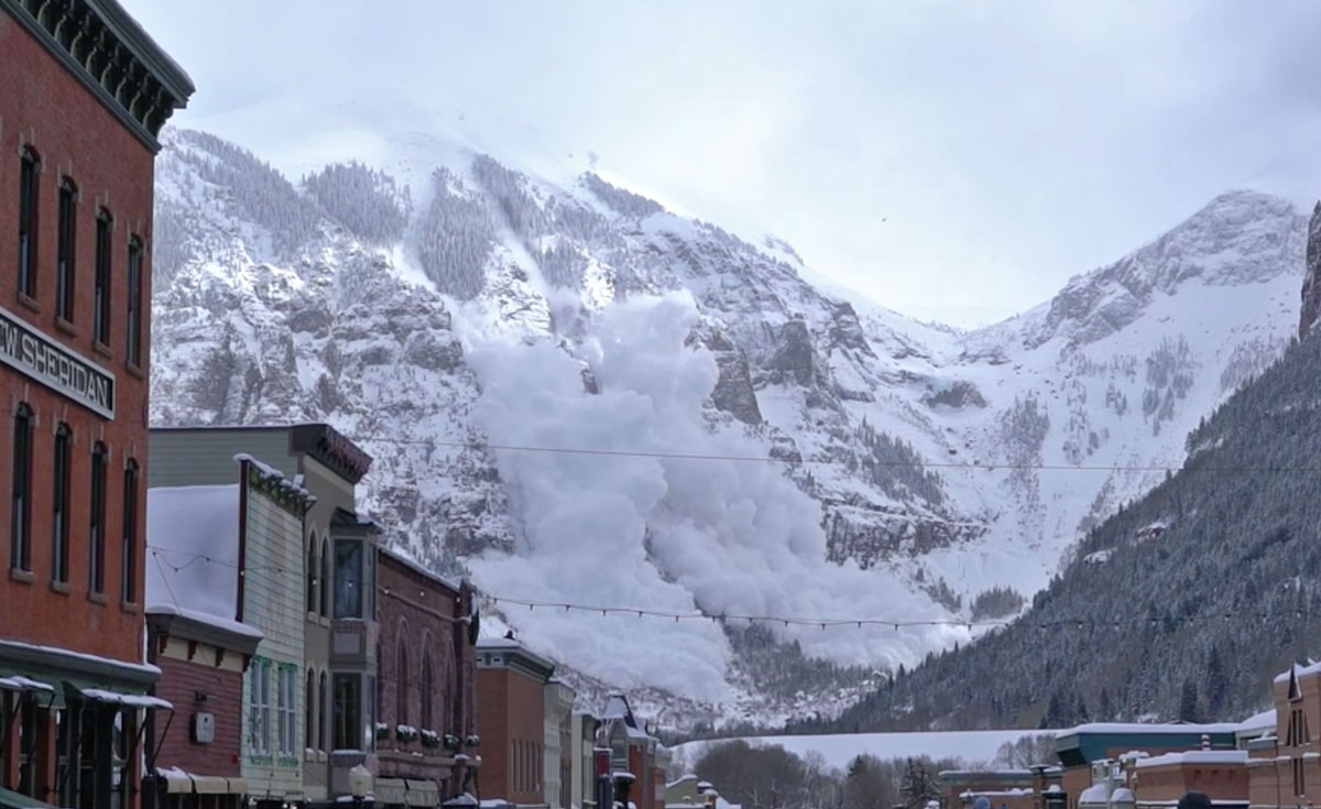 Watch Huge Avalanche in Telluride, Colorado ActionHub