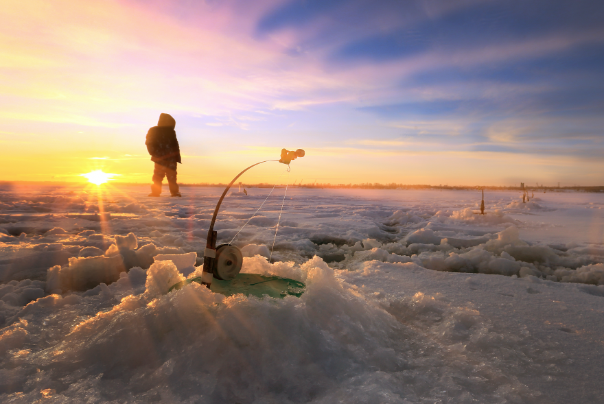 ice fishing