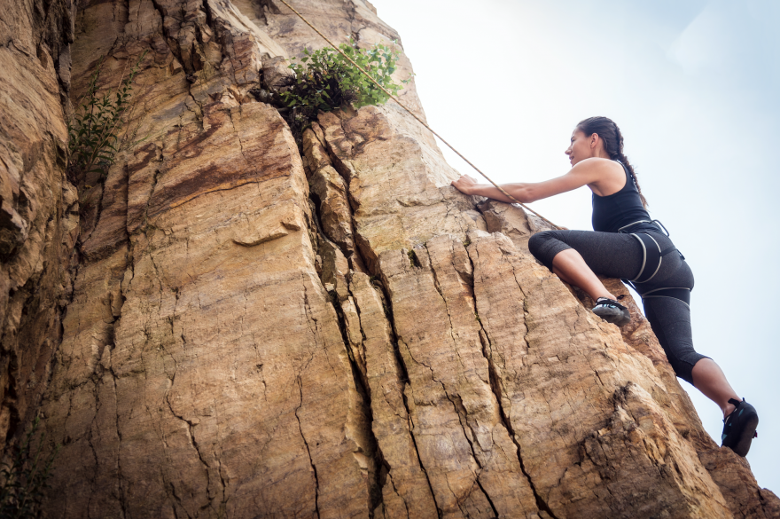 rock climbing