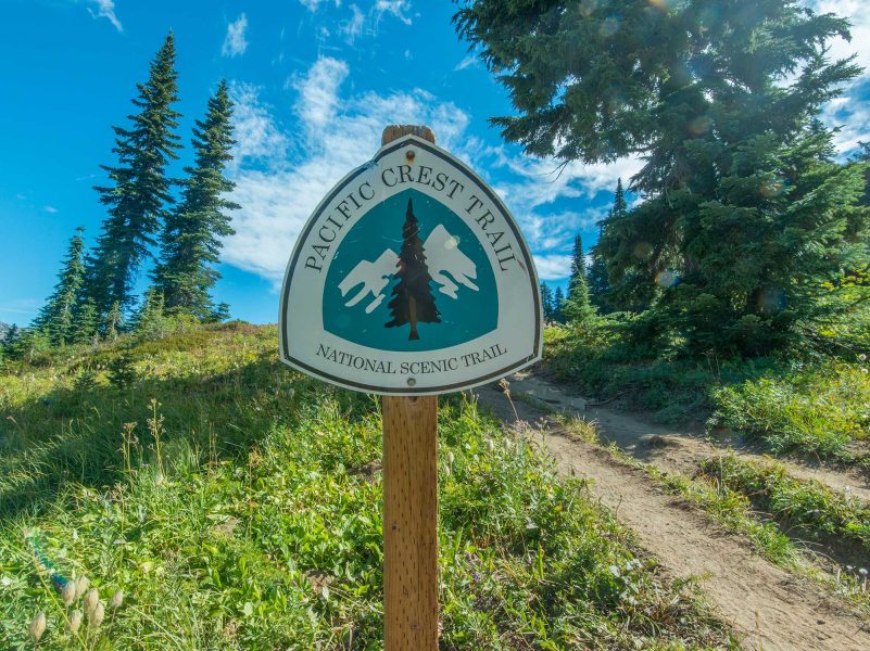 pacific crest trail sign