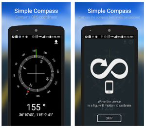 Phone shop compass app