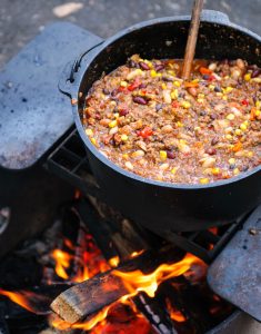 Campfire Dutch Oven Chili and Cornbread Recipe, Food Network Kitchen