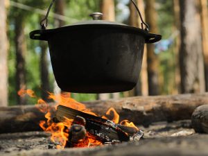 Dutch Oven Dutch Baby {Camping Recipe} - Self Proclaimed Foodie