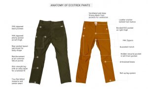 ecotrek pants specs