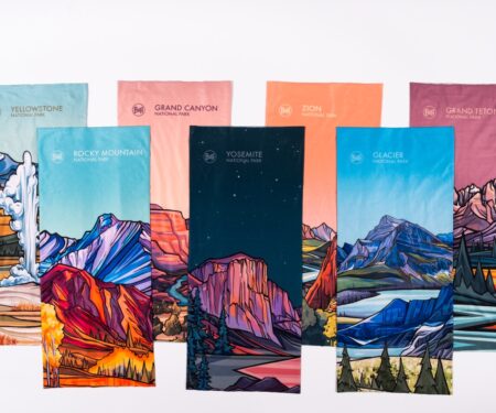 BUFF has launched a new collection of UV neck tubes inspired by America's National Parks. Credit: BUFF