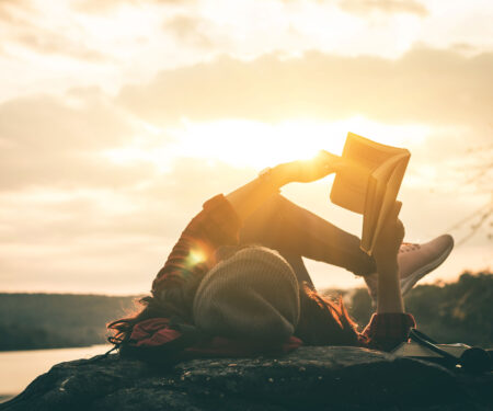 woman-reading-lakeside